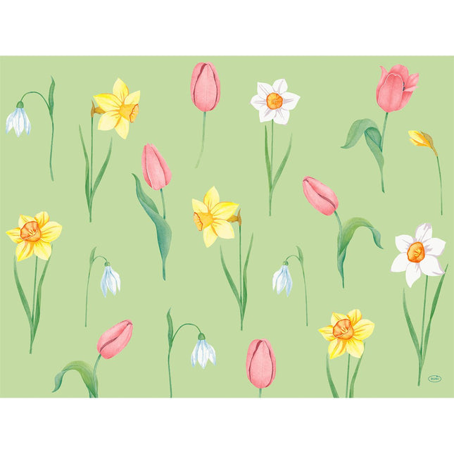 Papier-Tischsets Spring Melody 30x40 cm - Dekorative Tischunterlagen | Packung (250 Stück)
