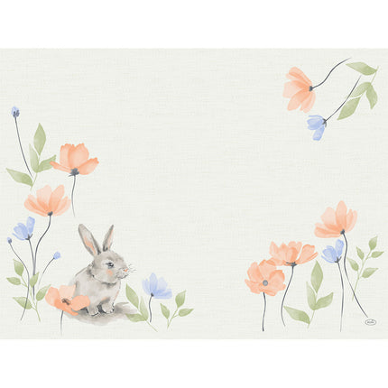 Bio-Dunicel-Sets 30x40 Bunny Bloom - Umweltfreundliche Tischsets | Packung (100 Stück)