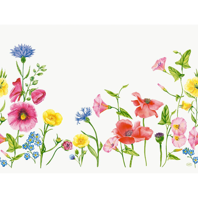 Bio-Dunicel-Sets 30x40 Flowy Meadow - Elegante Tischsets aus Papier | Packung (100 Stück)