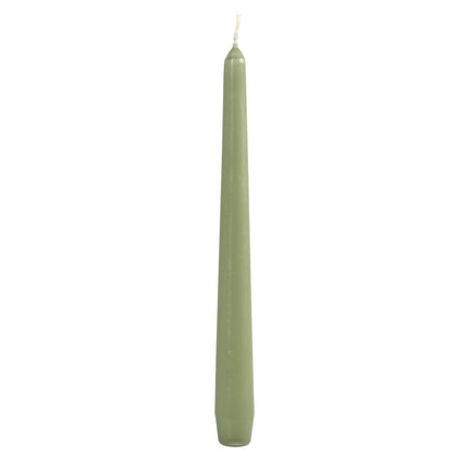 Leuchterkerzen 250x22 mm, pistaziengrün - Hochwertige Kerzen | Packung (50 Stück)