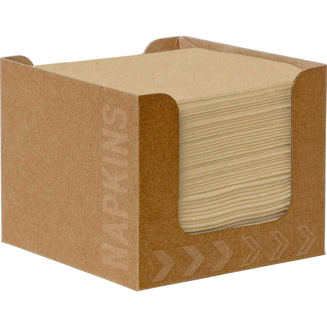 Bio-Dunisoft Serviettenbox 20x20 cm natural brown | Packung (50 Stück)