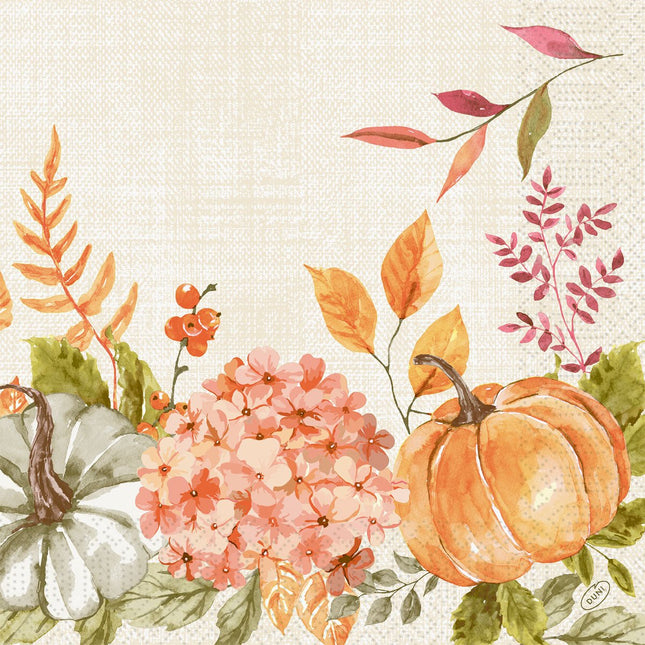 Servietten 40x40 cm 3-lagig 1/4-Falz Spicy Pumpkin  | Packung (250 Stück)