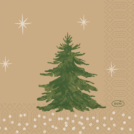 Servietten 24x24 cm, 3-lagig, Humble Trees Design | Packung (250 Stück)