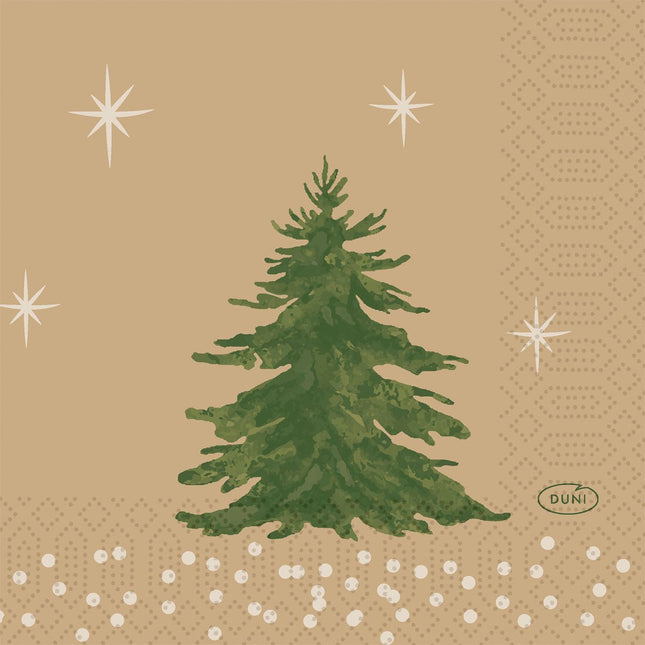 Servietten 24x24 cm, 3-lagig, Humble Trees Design | Packung (250 Stück)
