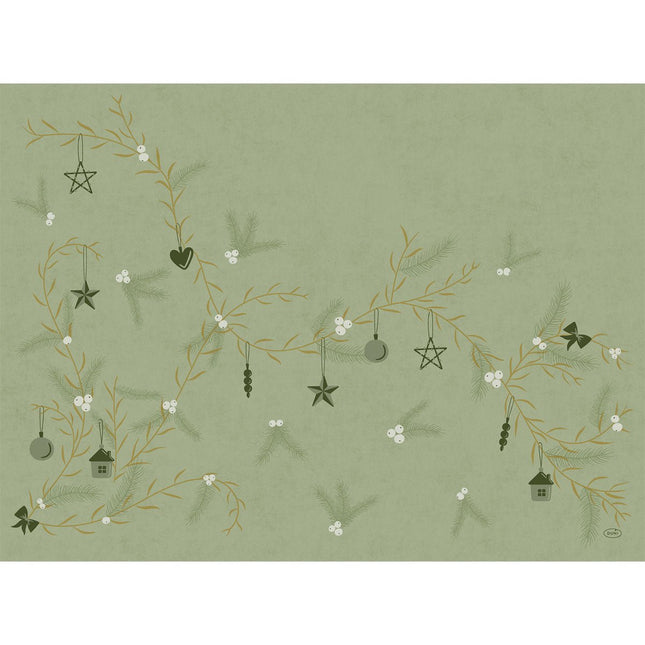Bio-Dunicel Servietten 30x40 cm Noel Pistazie | Packung (100 Stück)