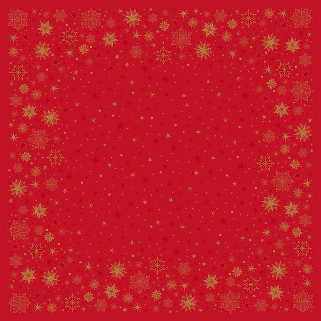 Bio-Dunicel Mitteldecke 84x84 cm, rot, ideal für Stargazing Events | Packung (20 Stück)