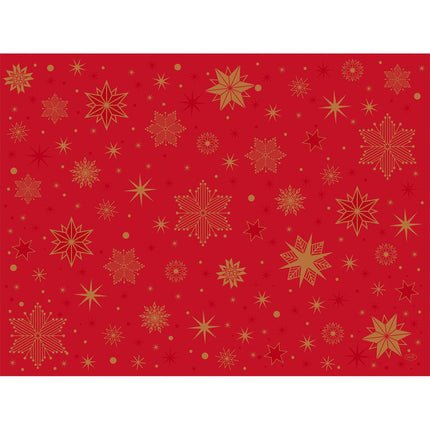 Duni Papier-Tischsets 30x40 cm, Stargazing rot, ideal für Feiern | Packung (250 Stück)