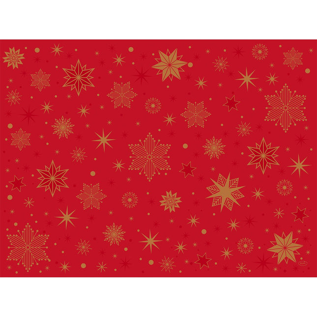 Duni Papier-Tischsets 30x40 cm, Stargazing rot, ideal für Feiern | Packung (250 Stück)