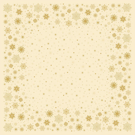 Bio-Dunicel Mitteldecke 84x84 cm Stargazing cream für Festlichkeiten | Karton (1 Packung)