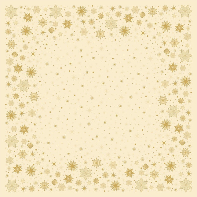 Bio-Dunicel Mitteldecke 84x84 cm Stargazing cream für Festlichkeiten | Karton (1 Packung)