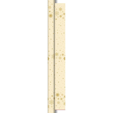 Dunicel Rollen 25x1,18m Star Stargazing cream - Tischdeko Ideen | Packung (1 Stück)