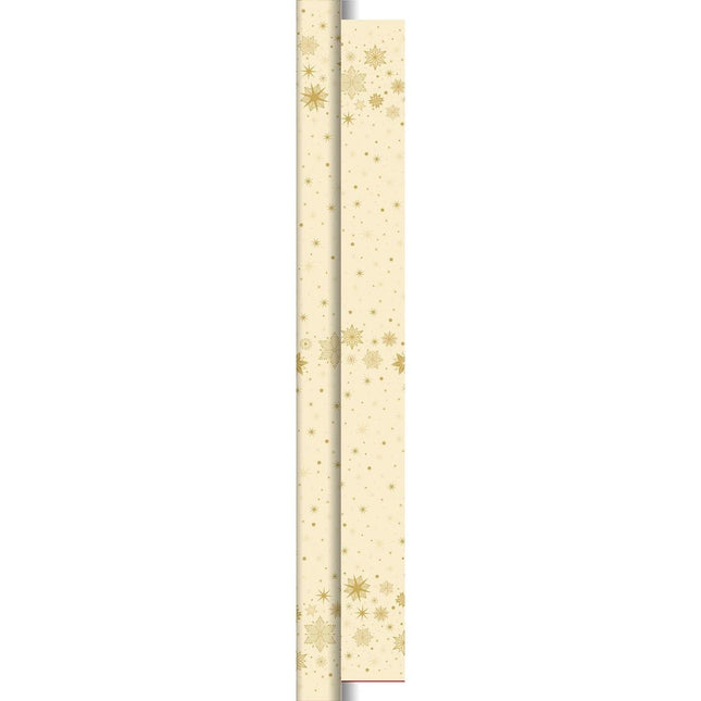 Dunicel-Rolle 10x1,18m Star Stargazing cream Tischdecke für Feste | Packung (1 Stück)