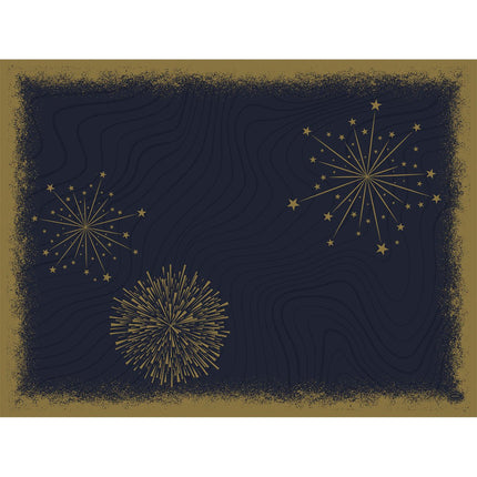 Bio-Dunicel Servietten 30x40 cm, glitzernd schwarz | Packung (100 Stück)
