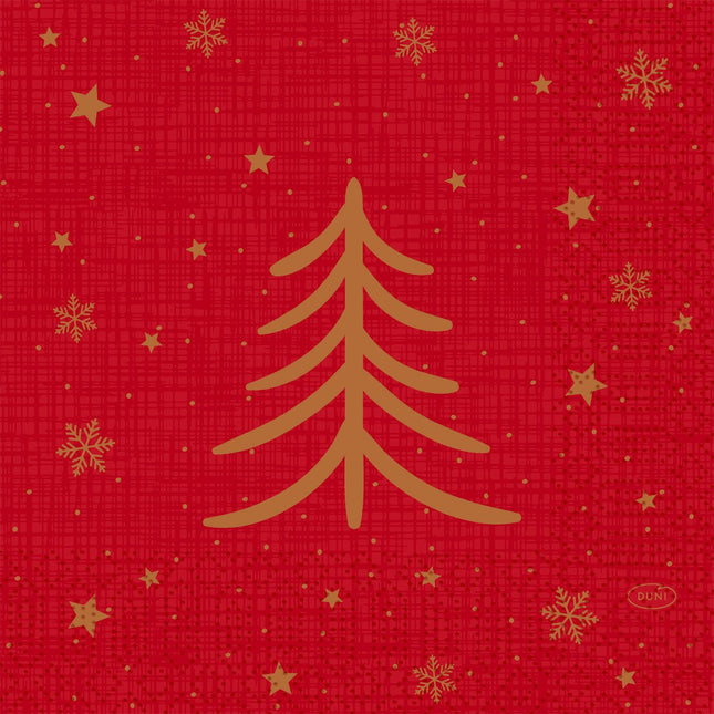 Servietten 33x33 cm 3-lagig Shimmer Trees | Packung (250 Stück)
