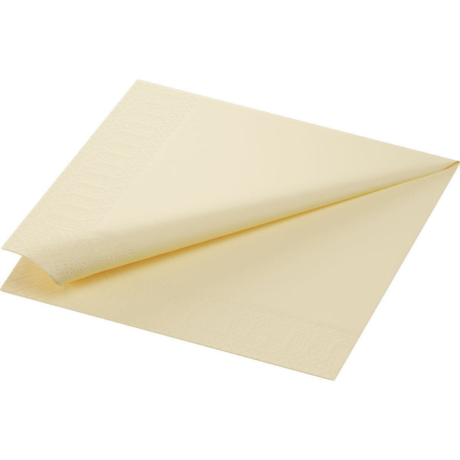 Zellt.Serv.40x40 3lg. 1/4 cream Servietten 40x40 cm 3-lagig | Packung (250 Servietten)