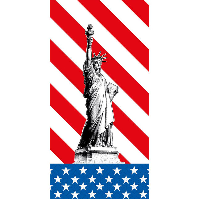 Zellstoff Servietten 40x40 cm 2-lagig 1/8-Falz USA  | Packung (300 Servietten)