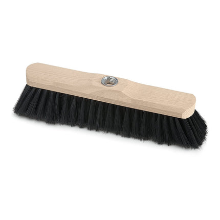 Nölle Profi Brush Stubenbesen 28 cm, Holz mit PET Borsten schwarz | 1 Stück