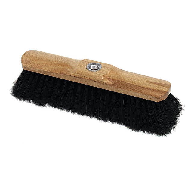 Nölle Profi Brush Stubenbesen 28 cm, Naturhaar, Gewinde für Reinigung | 1 Stück