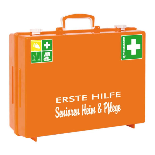 Erste-Hilfe Senioren Heim und Pflege MT-CD orange gefüllt Erste Hilfe Kasten | Packung (1 Stück)