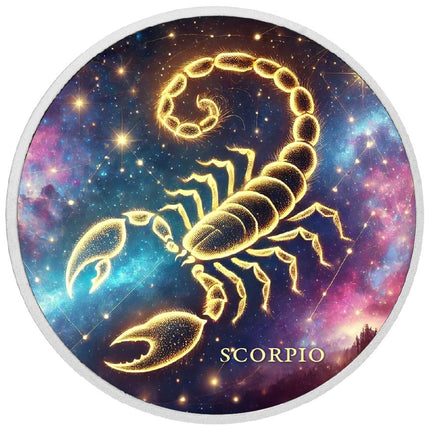 Zodiac Signs - Scorpio 1oz Silver Coloured Coin