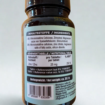 #Wegain - Zink - 90 Tabletten