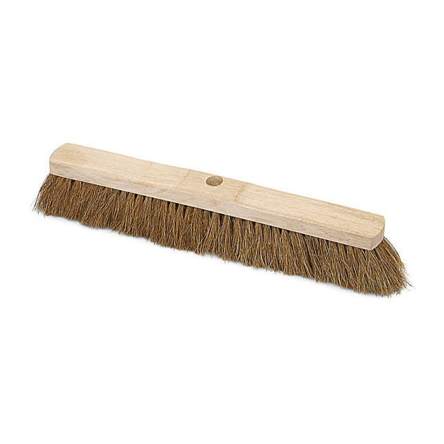 Nölle Profi Brush Saalbesen Natur-Kokos Sattelholz mit Stielloch Sattelholz
