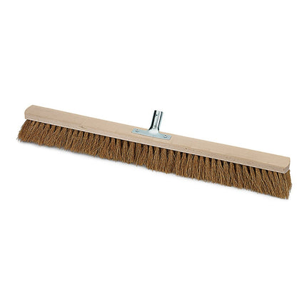 Nölle Profi Brush Saalbesen Natur-Kokos mit Metallstielhalter Ø 24 mm