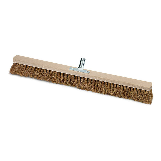 Nölle Profi Brush Saalbesen Natur-Kokos mit Metallstielhalter Ø 24 mm