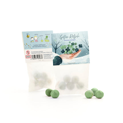 10x5 Blumenmurmeln im Tütchen "Guten Rutsch"