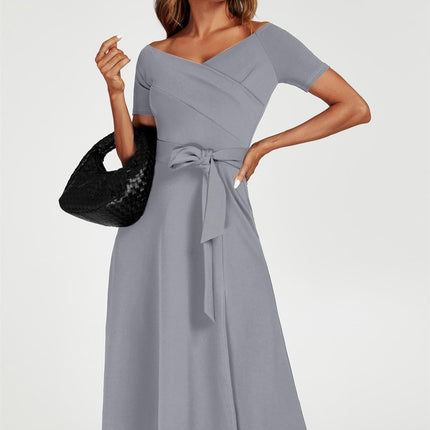 Bardot Midi Dress In Grey