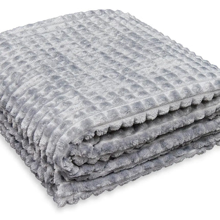 Wohndecke » Kuscheldecke » Decke Flanell in Waffeloptik » Tagesdecke 150x200cm