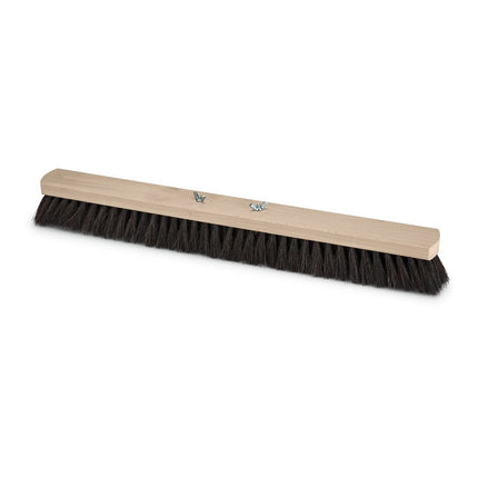 Nölle Profi Brush Saalbesen 60 cm, Naturhaar mit Flügelschrauben | 1 Stück