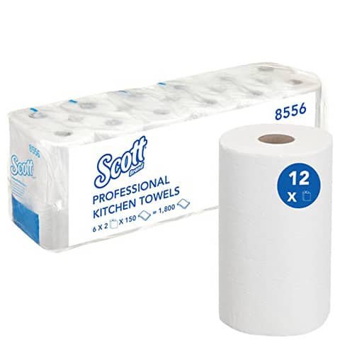 Scott® COMFORT Küchenrolle - Weiß - 6 Packs  x 2 Rolls  x 150 Sheets | Karton (6 Päckchen)
