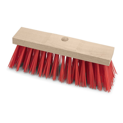 Nölle Profi Brush Straßenbesen, 32 cm Sattelholz, Elaston rot verstärkt | 1 Stück
