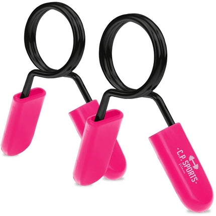 SEO. 25 mm - Federverschlüsse für Kurz - und Langhantelstangen - C.P. SPorts - GN33 - Pink Linkreich