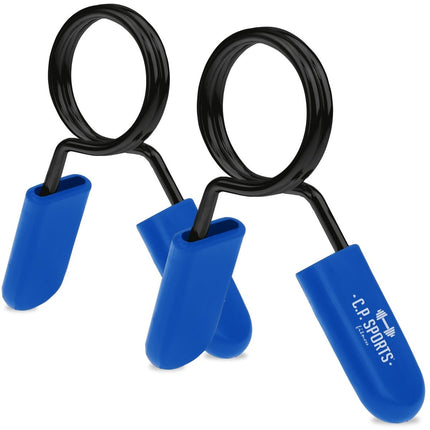 SEO. 25 mm - Federverschlüsse für Kurz - und Langhantelstangen - C.P. SPorts - GN33 - Blau Linkreich