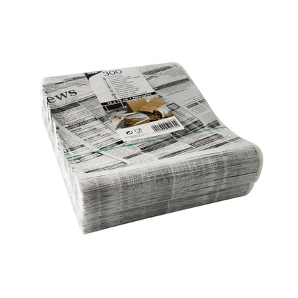 PAPSTAR Hamburger-Tüten "Newsprint", fettdicht, 16x18 cm | Packung (300 Stück)