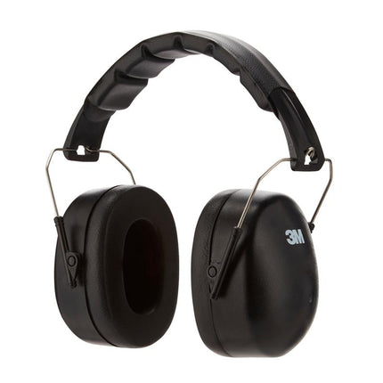 3M™ Kapselgehörschützer mit faltbarem Kopfbügel 90563E, SNR-Wert 30 dB, Schwarz | Packung (1 Stück)