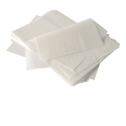 PAPSTAR Sahneabdeckpapier "pure" 32x22 cm, weiß, Palmwachsbeschichtung | Spenderkarton (1000 Stück)
