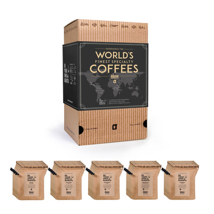 World's Finest Specialty Coffee Gift Box – Großes Gourmet Geschenkset (25 Stk.)