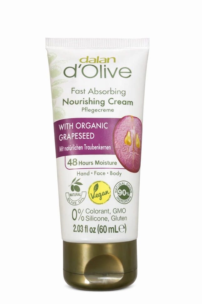 Dalan D'Olive Hand- und Körpercreme mit Traubenextrakt 250ml – Feuchtigkeitspflege für alle Hauttypen