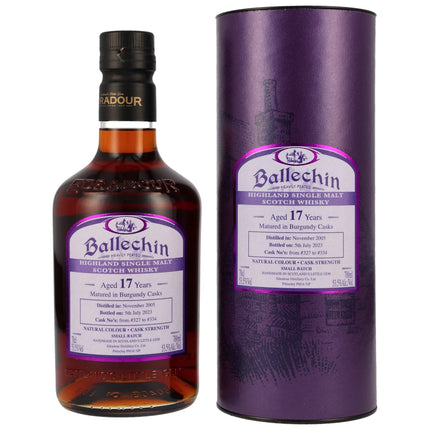 Ballechin 17 - Burgundy Wine Casks #327-334