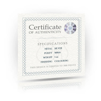 Baby Giraffe Bliss 1oz Silver Coloured Coin