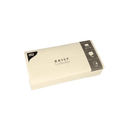 PAPSTAR Servietten "DAILY Collection" 1/8-Falz 32 cm x 32 cm