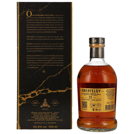 Aberfeldy 21 -  Exceptional Cask for Germany - Pauillac Redwine Cask