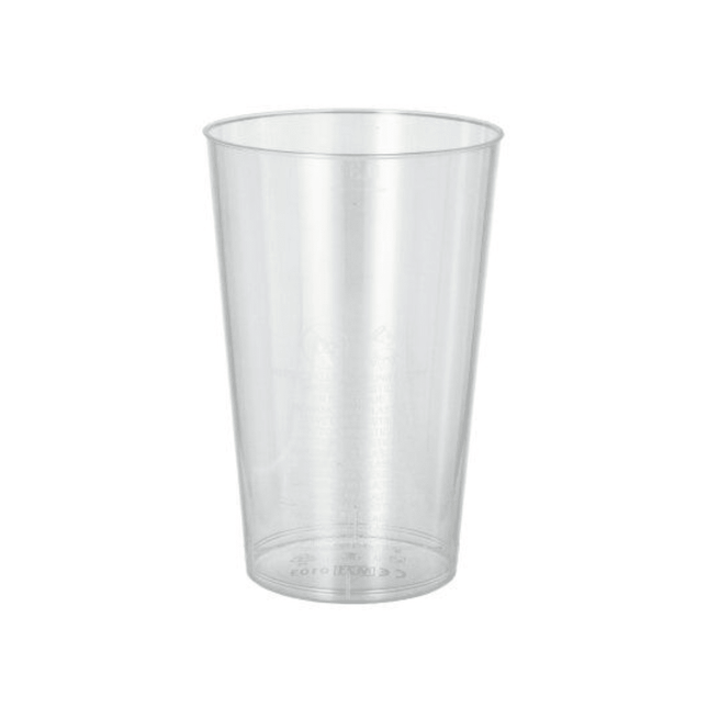 Starpak Plastikbecher (PS) 0,3 l Ø 7,9 cm · 11,9 cm glasklar | Schrumpffolie (50 Stück)
