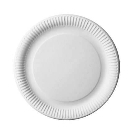29 50 Teller, Pappe "pure" rund - weiss
