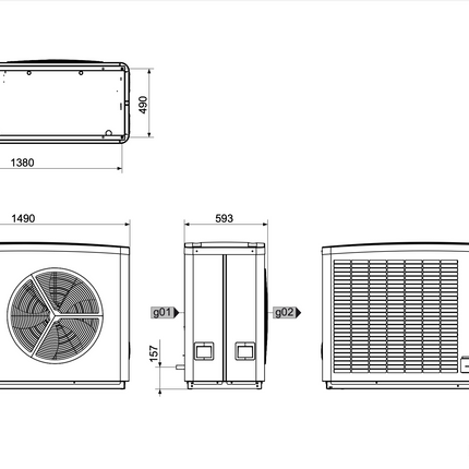 Wärmepumpe Stiebel Eltron WPL 20 A – Außengerät Luft/Wasser