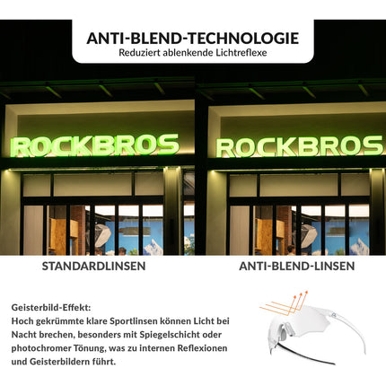 Fahrradbrille Selbsttönend UV400-Schutz Ohne Rahmen -SWIFT