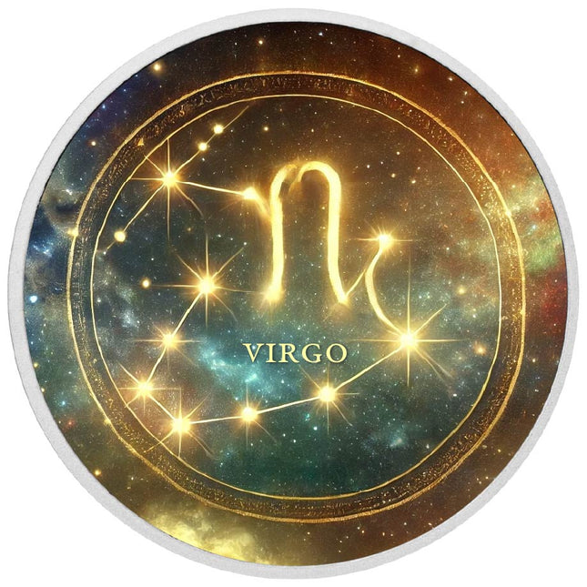 Zodiac Signs Circle - Virgo 1oz Silver Coloured Coin
